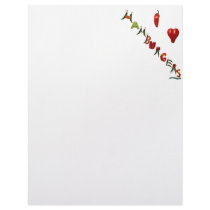 I Heart Hamburgers Letterhead Design