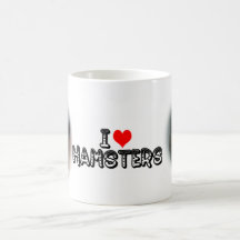 I (heart) hamsters coffee mugs