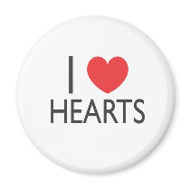 I Heart Hearts magnets