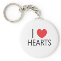 I Heart Hearts keychains