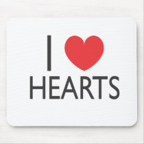 I Heart Hearts mousepads