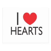 I Heart Hearts postcards