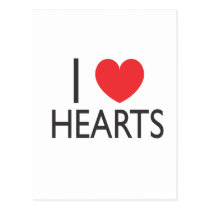 I Heart Hearts postcards