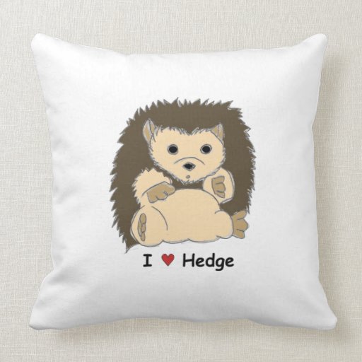 I Heart Hedge Pillow :)