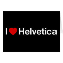 I heart Helvetica Cards