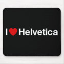 I heart Helvetica mousepads by strk3 I heart Helvetica mousepads