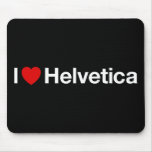 I heart Helvetica Mouse Pads