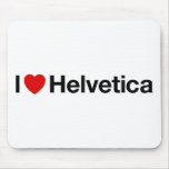 I heart Helvetica Mouse Pads