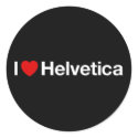 I heart Helvetica stickers