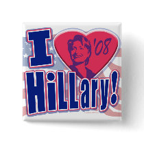 I Heart Hillary Button by Hillaryin08 I Heart Hillary Button