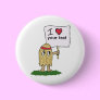 I (heart) Hippie Dippy Hippie Pin