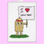 I (heart) Hippie Dippy Hippie Card