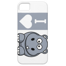 I Heart Hippos Phone Case iPhone 5 Covers