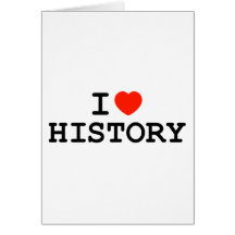 I Heart History Greeting Cards