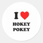 I Heart Hokey Pokey Round Sticker
