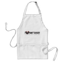 I Heart Honey Badger Apron