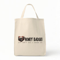 I Heart Honey Badger Canvas Bags