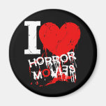 I HEART HORROR MOVIES FRIDGE MAGNETS