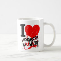 I HEART HORROR MOVIES MUGS