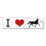 I Heart Horses Bumper Sticker