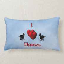 I Heart Horses New Design Pillows