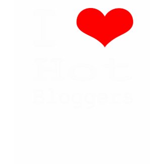 i heart hot bloggers (black) shirt