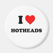 I Heart Hotheads Magnet