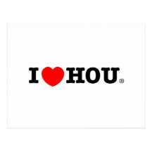 I Heart HOU Postcard