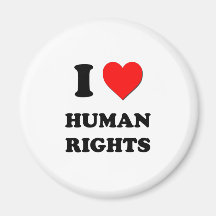 I Heart Human Rights Magnet