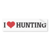 I Heart Hunting Bumper Sticker