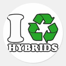 I Heart Hybrids Sticker