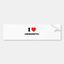 I Heart Impromptu Bumper Stickers