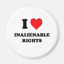 I Heart Inalienable Rights Magnets