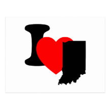 I Heart Indiana Postcards