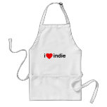 I Heart Indie aprons