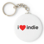 I Heart Indie keychains