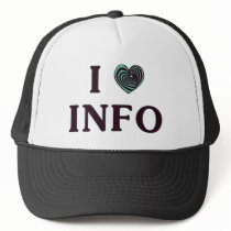 I Heart Info hats
