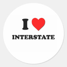 I Heart Interstate Stickers