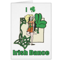 I heart Irish Dance Clover cards