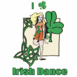 I heart Irish Dance Clover Photo Cutout