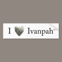I [heart] Ivanpah bumper stickers