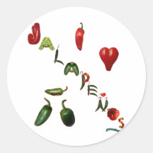 I Heart Jalapenos Stickers