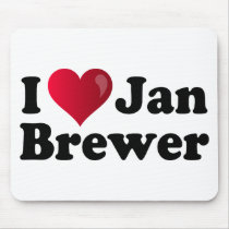 I Heart Jan Brewer Mouse Pads