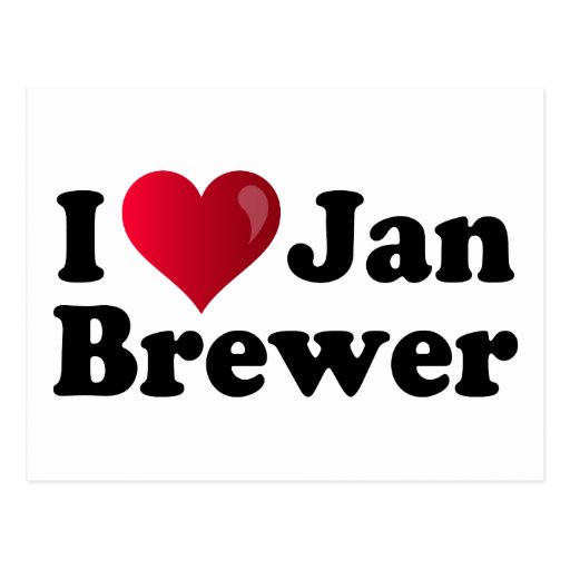 I Heart Jan Brewer Postcards