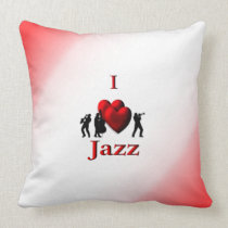 I Heart Jazz  Mojo Pillow pillows