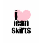 I [heart] Jean Skirts T Shirt