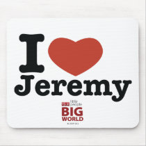 I Heart Jeremy Mousepad by LittlePeopleBigWorld I Heart Jeremy Mousepad