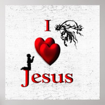 I Heart Jesus Boys Poster
