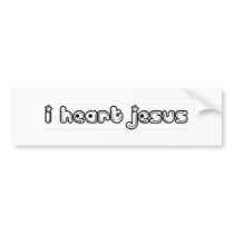 i heart Jesus bumper stickers