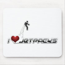 I heart jetpacks mousepads by wingprint I heart jetpacks mousepads